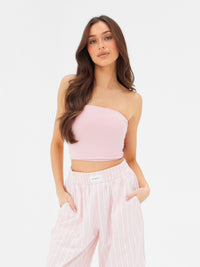 Lucia Bandeau Top - Pastellrosa