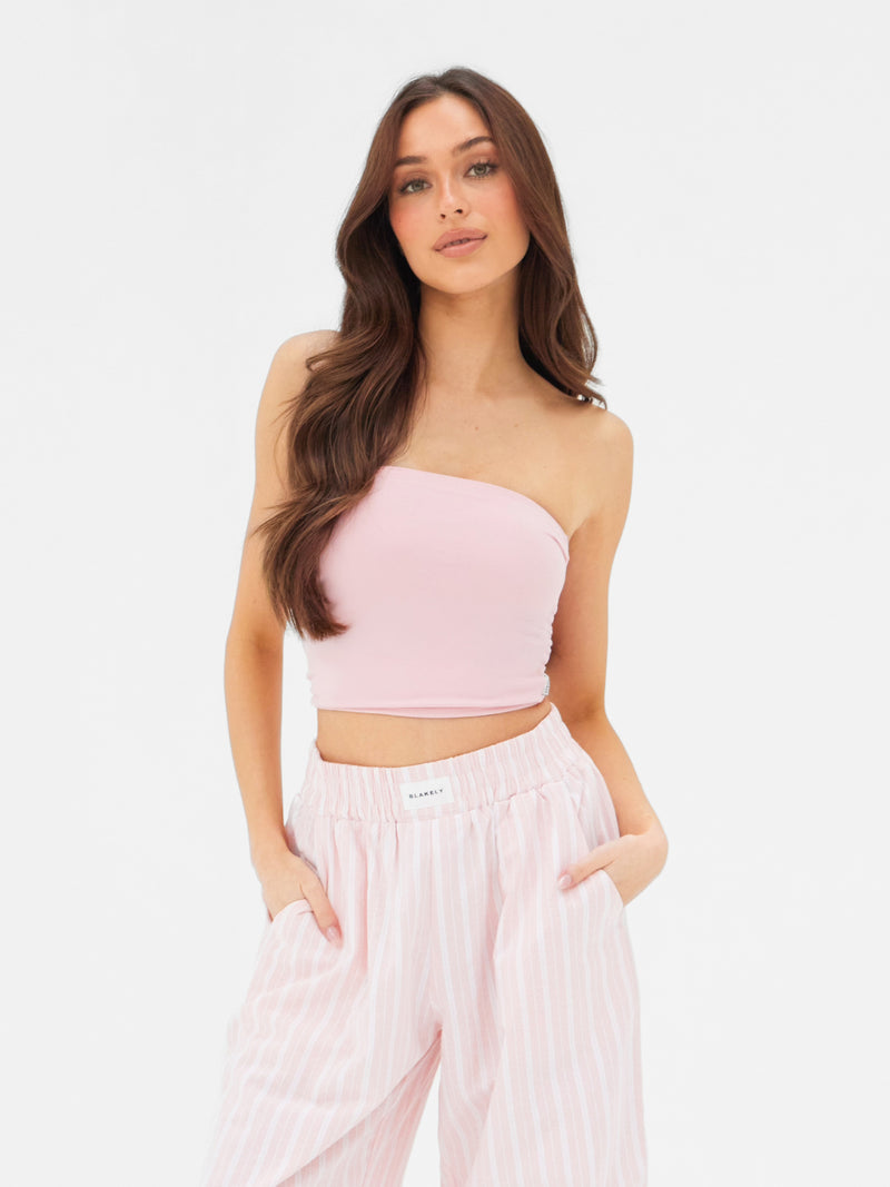 Lucia Bandeau Top - Pastelroze