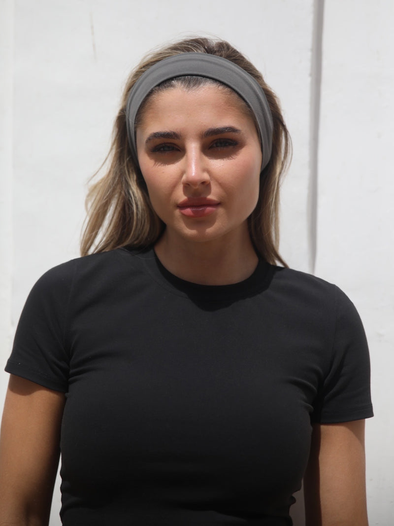 Soft Headband - Charcoal