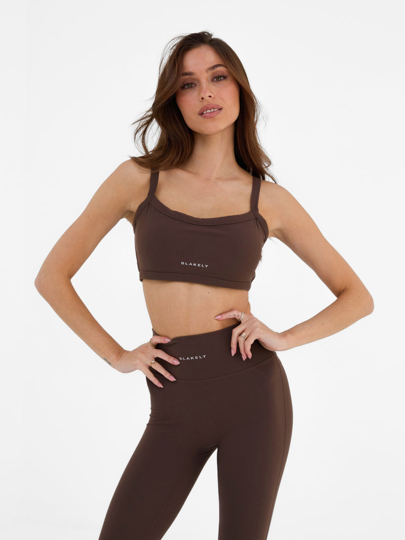 Ultimate Sports Bra - Dunkle Schokolade