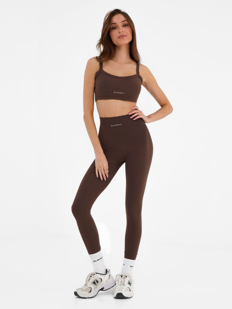 Ultimate Sports Bra - Dunkle Schokolade