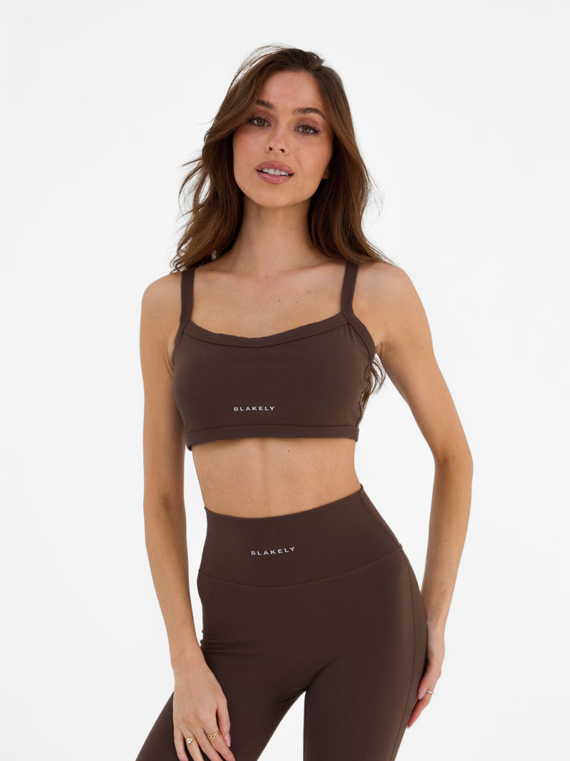 Ultimate Sports Bra - Dunkle Schokolade