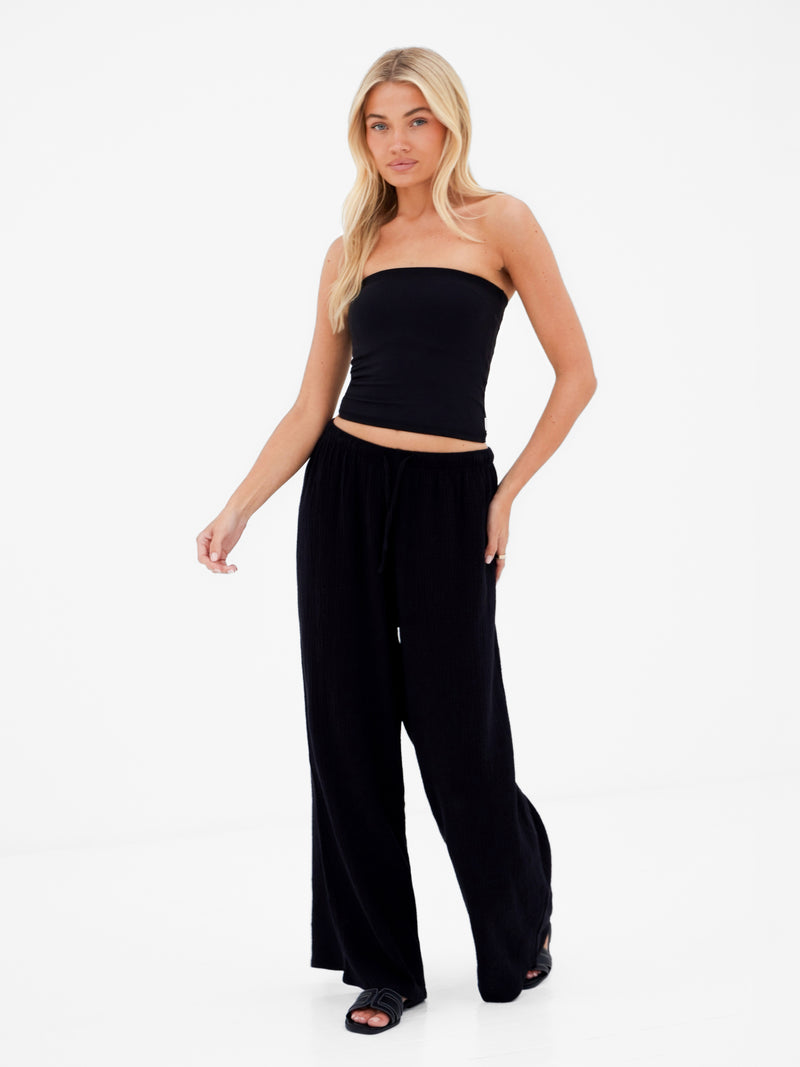 Lucia Bandeau Top - Zwart