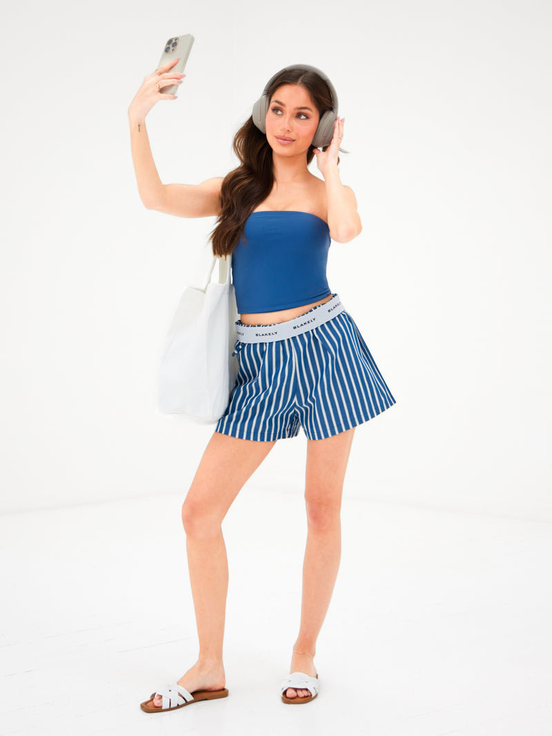 Lucia Bandeau Top - Donkerblauw