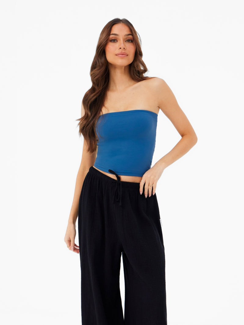 Lucia Bandeau Top - Donkerblauw