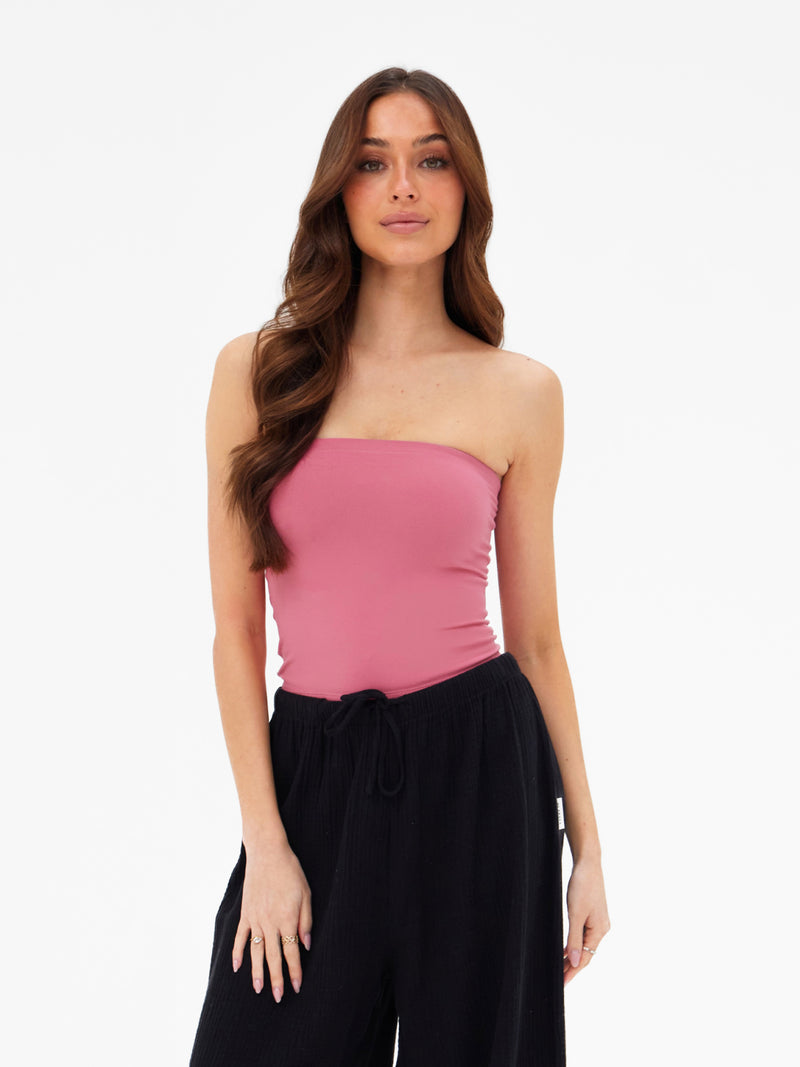 Lucia Bandeau Top - Himbeere
