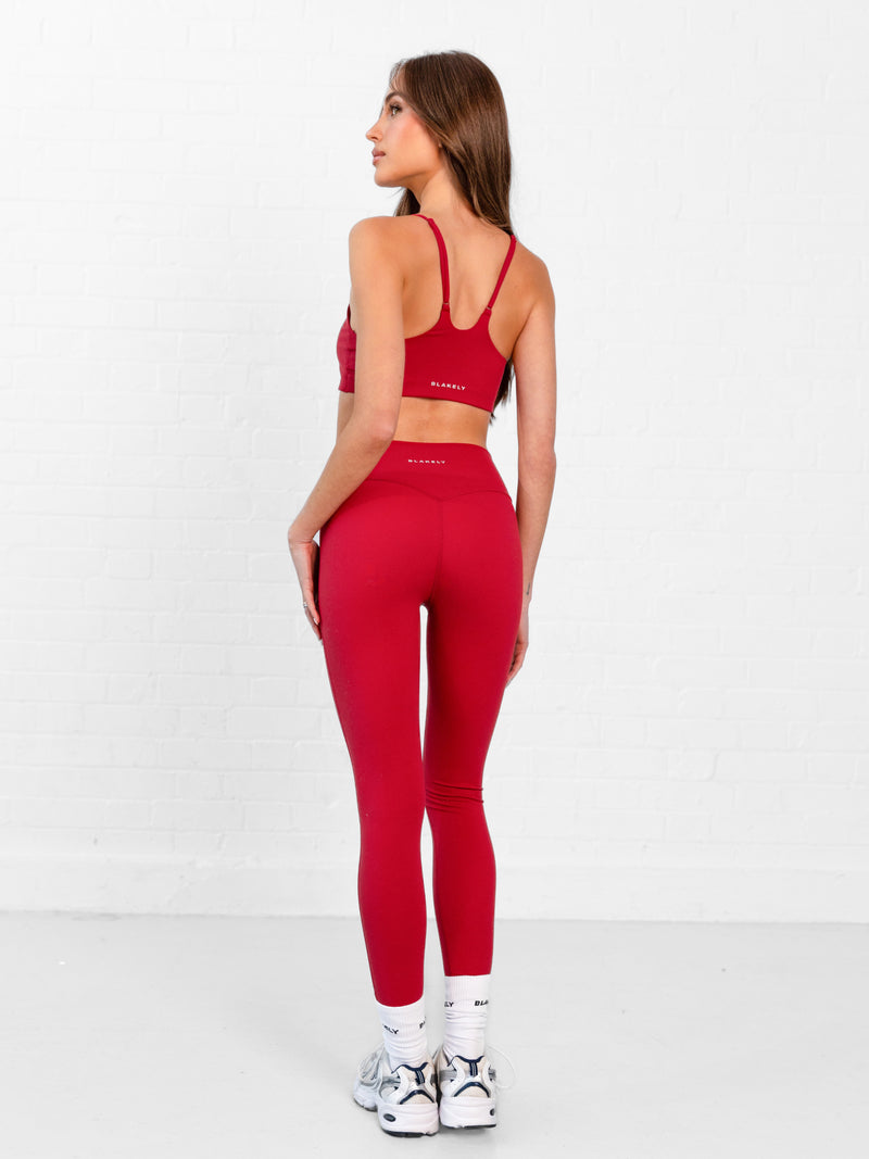 SculptForm Sports Bra - Cherry Red