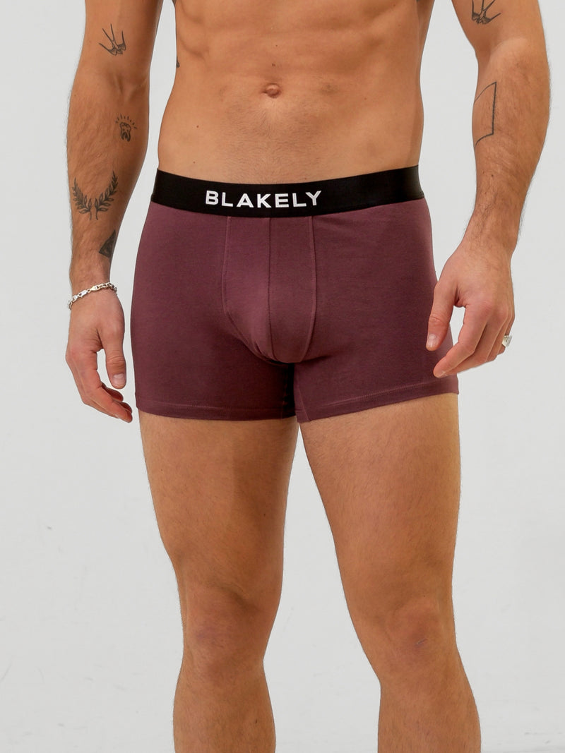*UNRELEASED* B2301 Mens BL23 Boxers 3PK - Burgundy