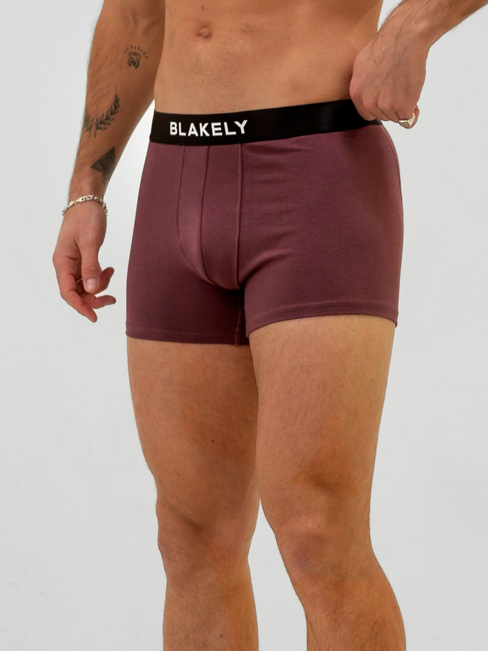 *UNRELEASED* B2301 Mens BL23 Boxers 3PK - Burgundy