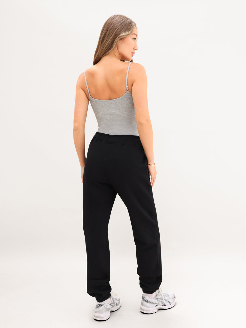 Blakely Basic Built-In-Bra Bodysuit - Marl Grey