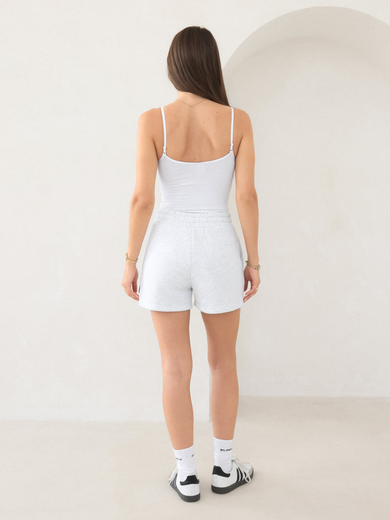 Blakely Basic Built-In-Bra Bodysuit - White
