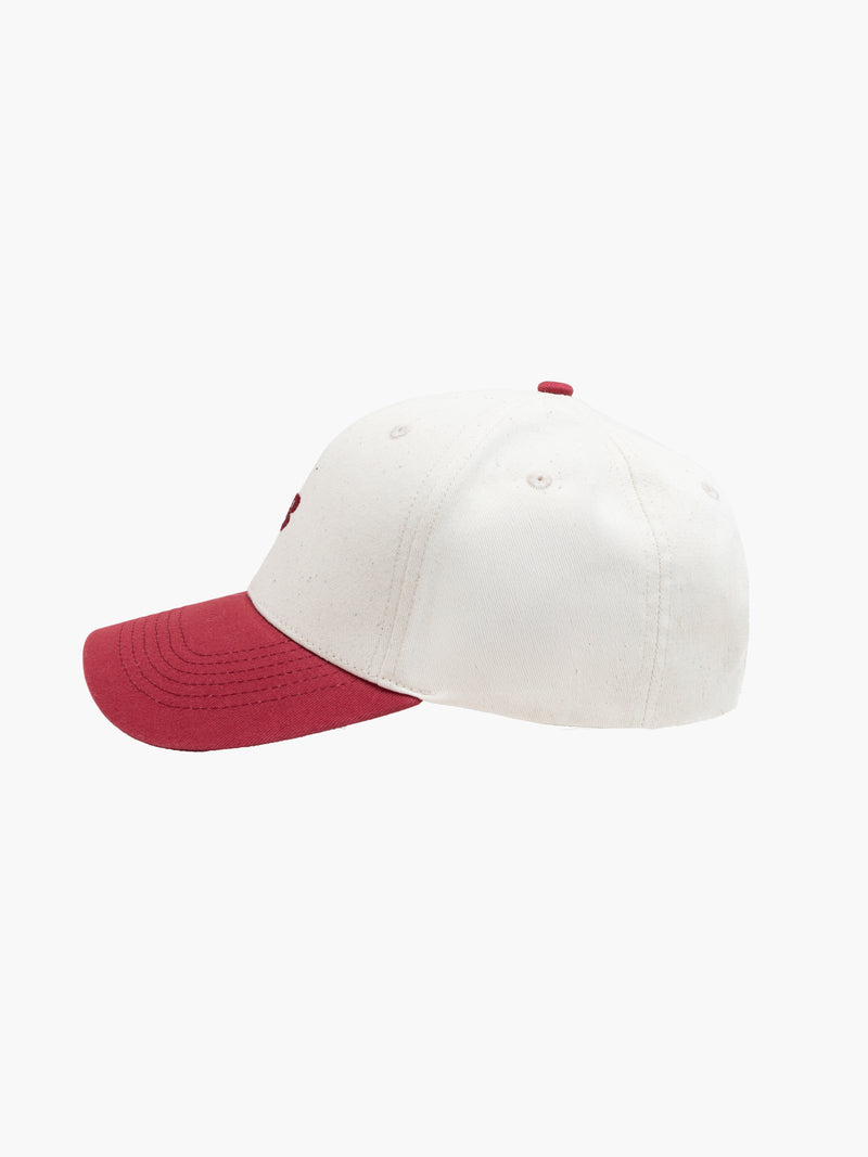 Initial Trucker Cap - Natural & Red