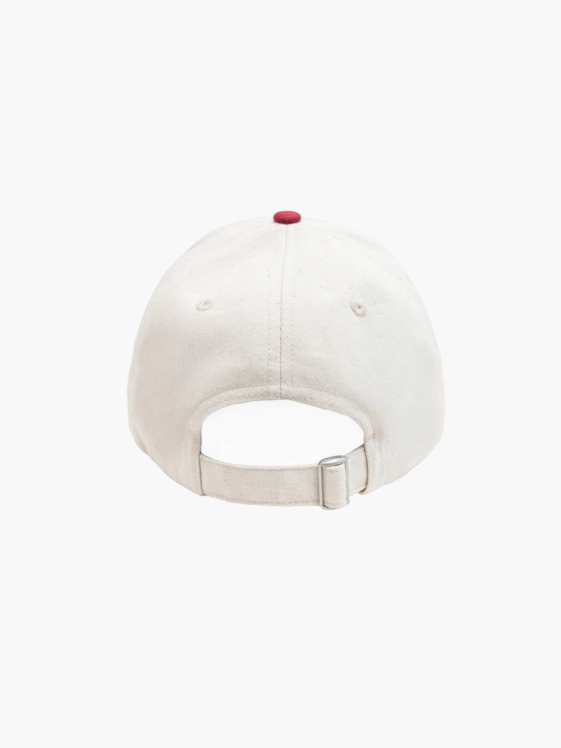 Initial Trucker Cap - Natural & Red