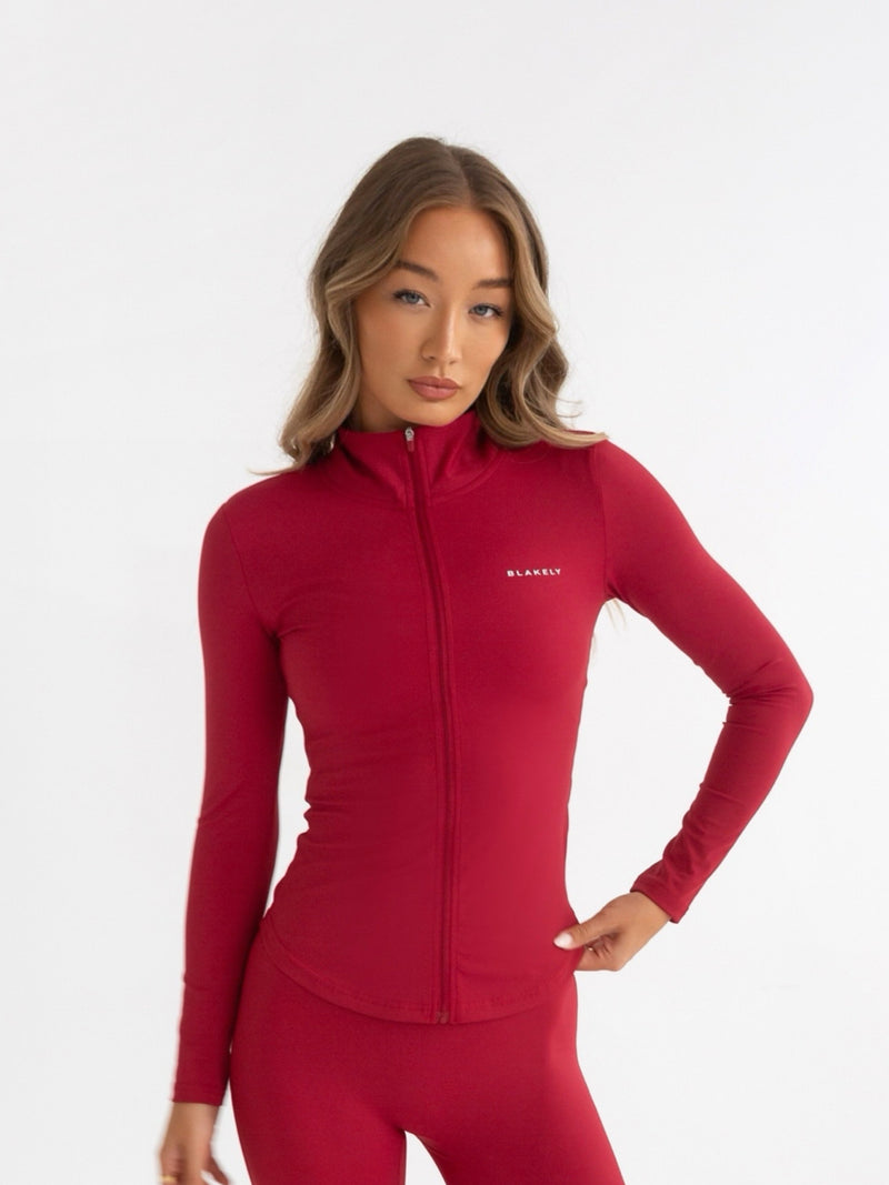 Ultimate Full Zip Jacket - Cherry Red