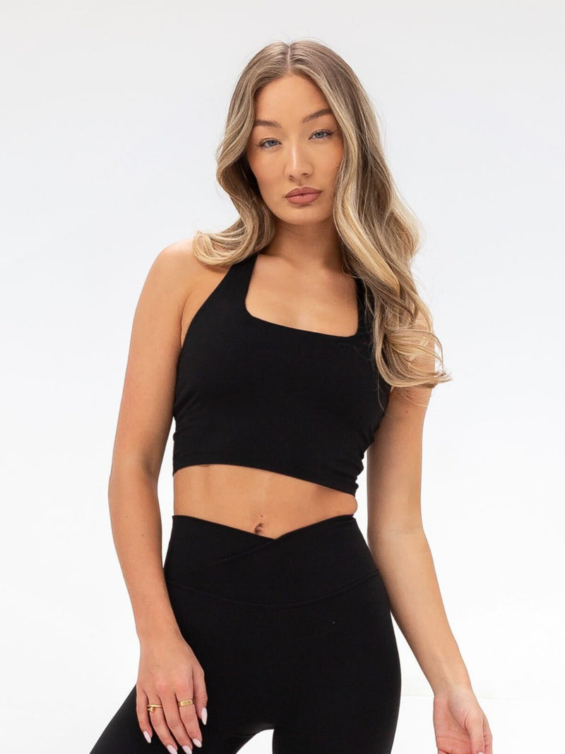 Studio Halter Neck Bra - Black