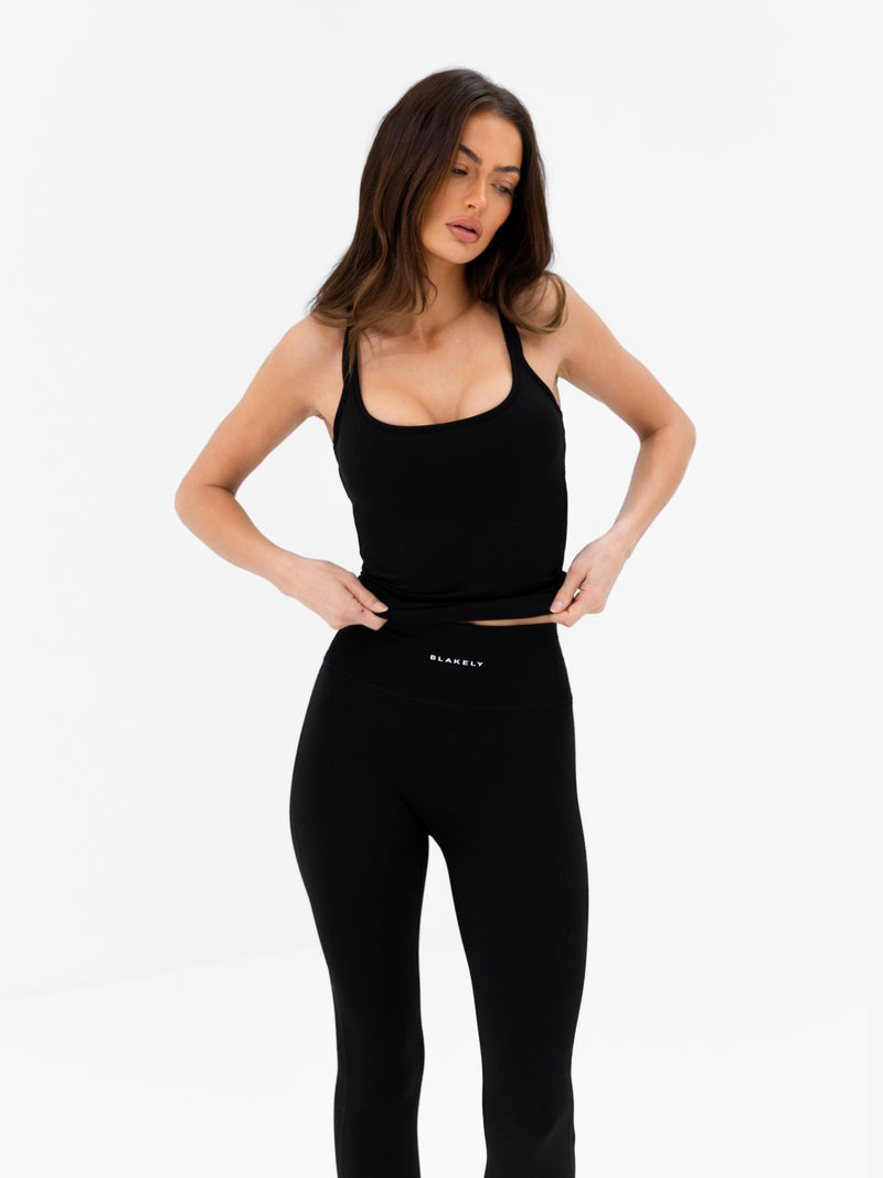 SculptForm Vest Top - Black