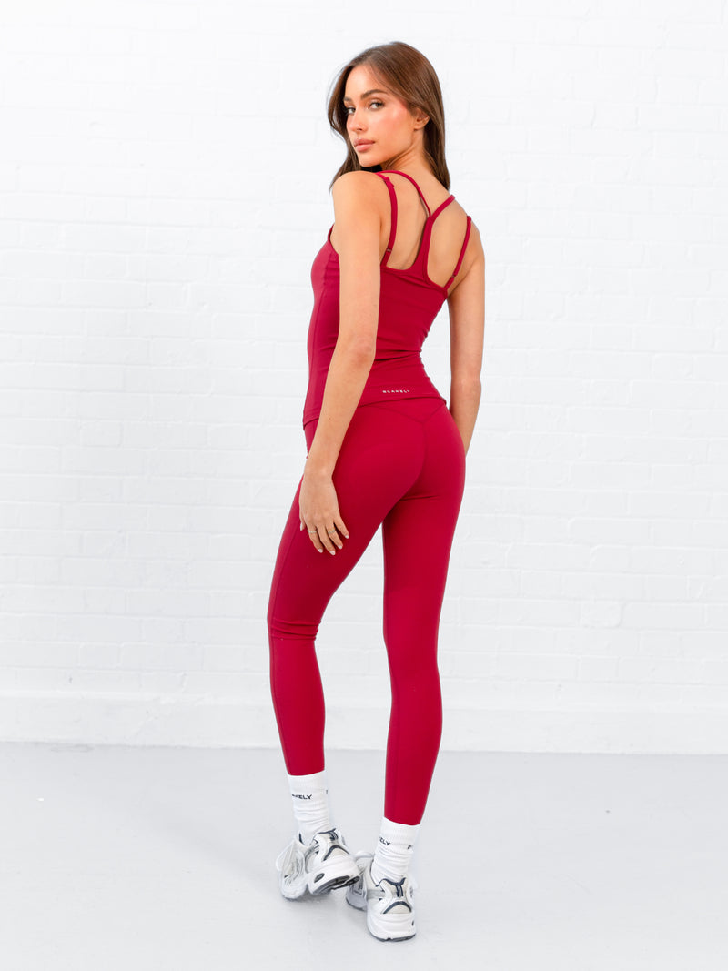 SculptForm Vest Top - Cherry Red