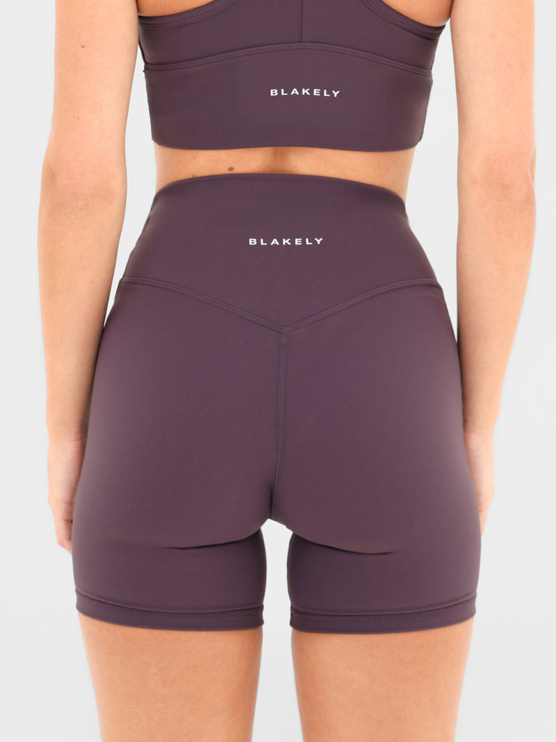 Ultimate Ruched Shorts - Midnight Plum
