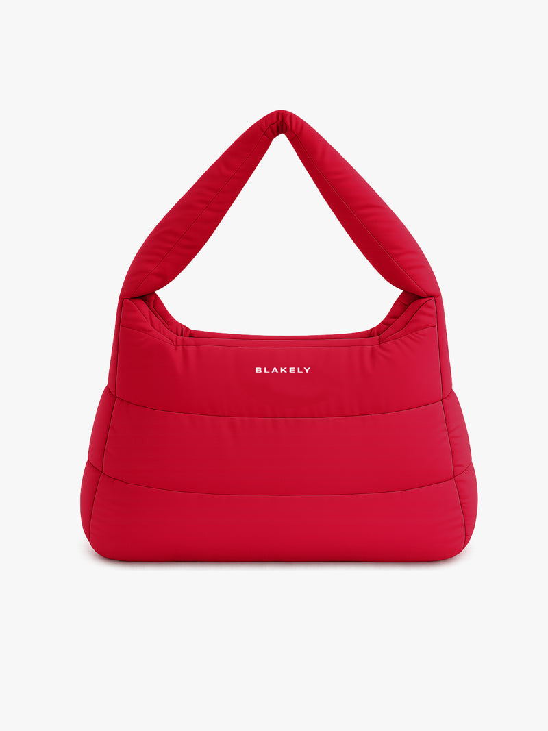 Quilted Puffer Bag - Red