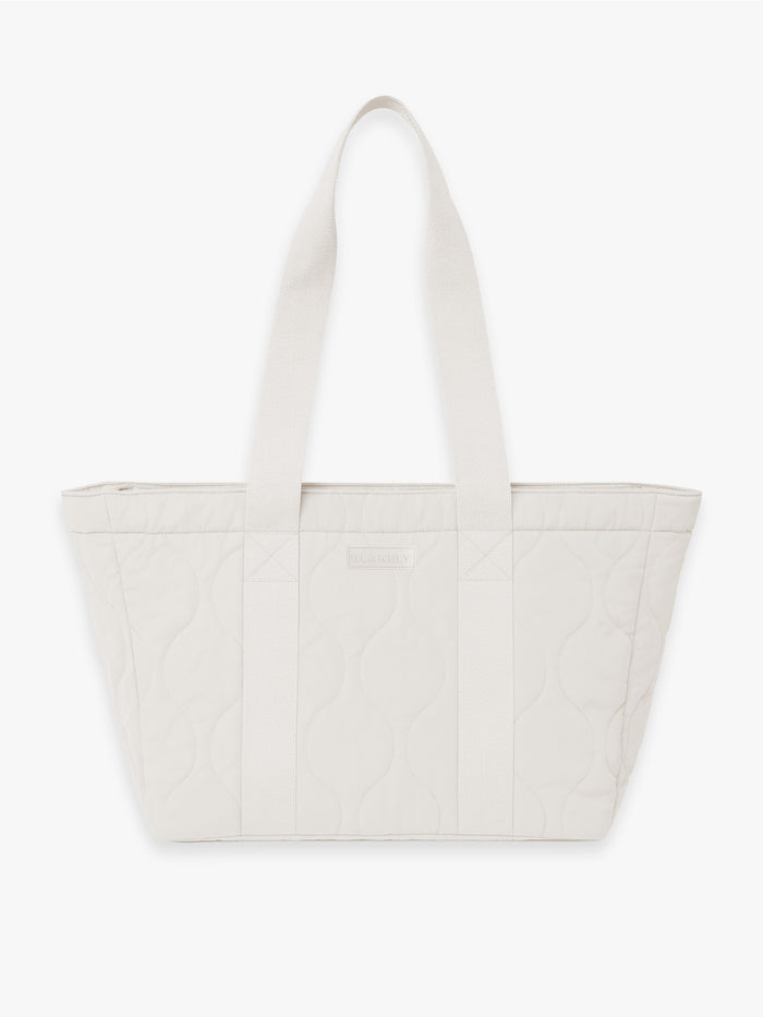 Quilted Tote Bag - Kreide