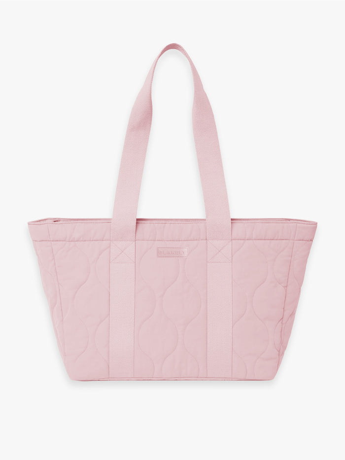 Quilted Tote Bag - Zartrosa