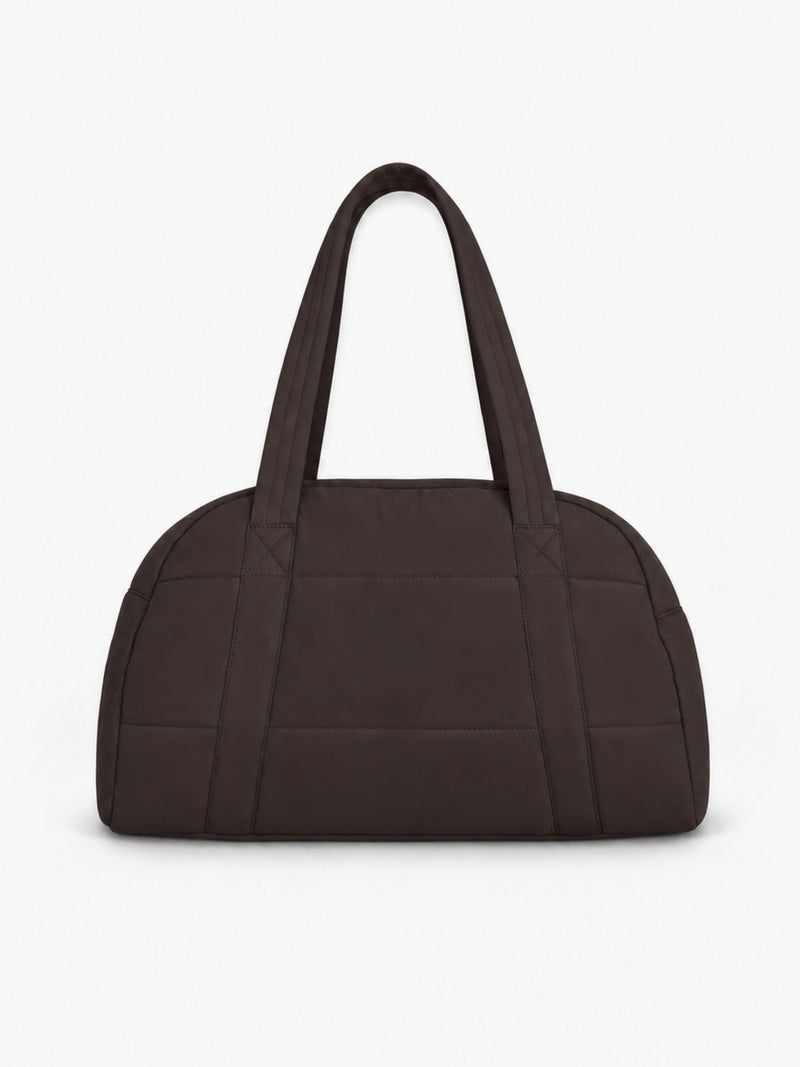 Blakely Quilted Duffle Bag - Chocolate Brown