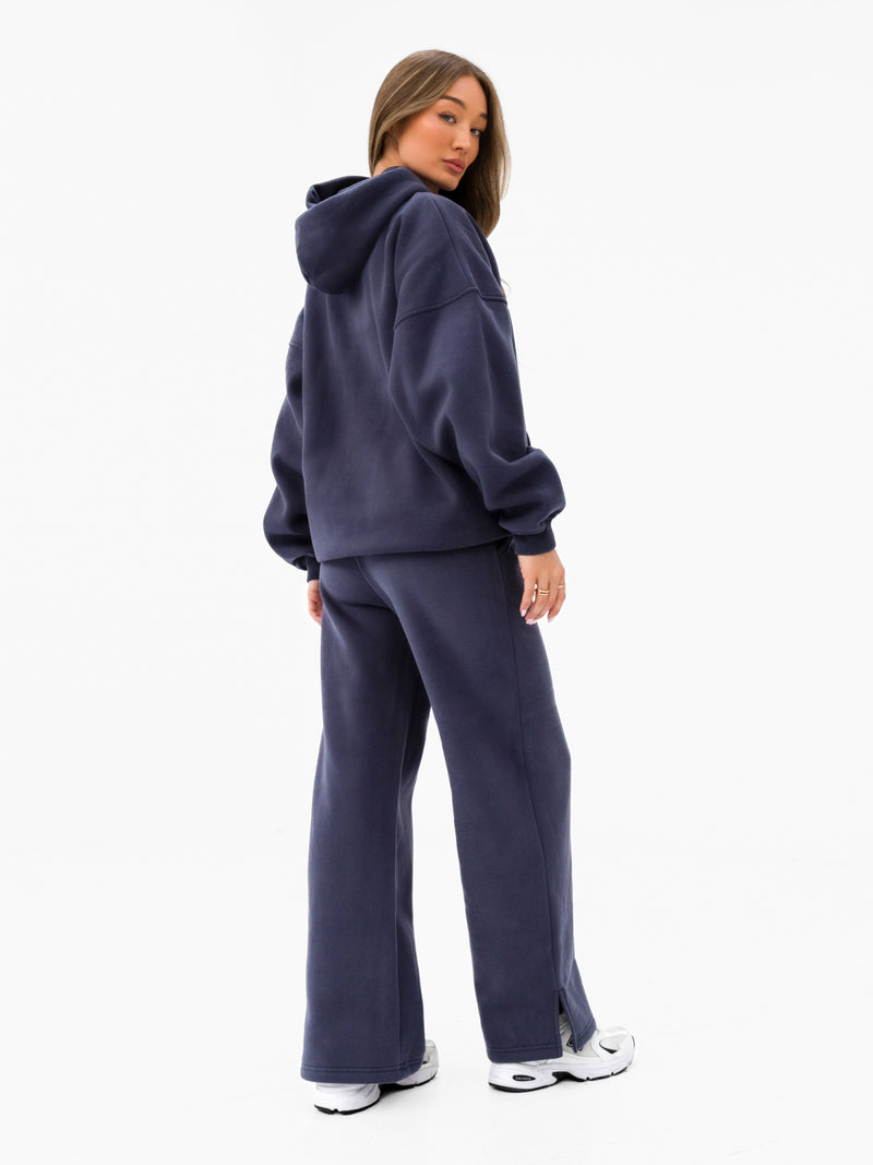 Heritage Wide Leg Sweatpants - True Navy