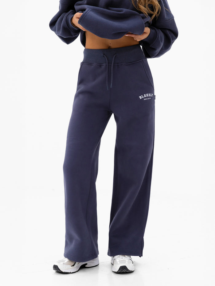 Heritage Wide Leg Sweatpants - True Navy