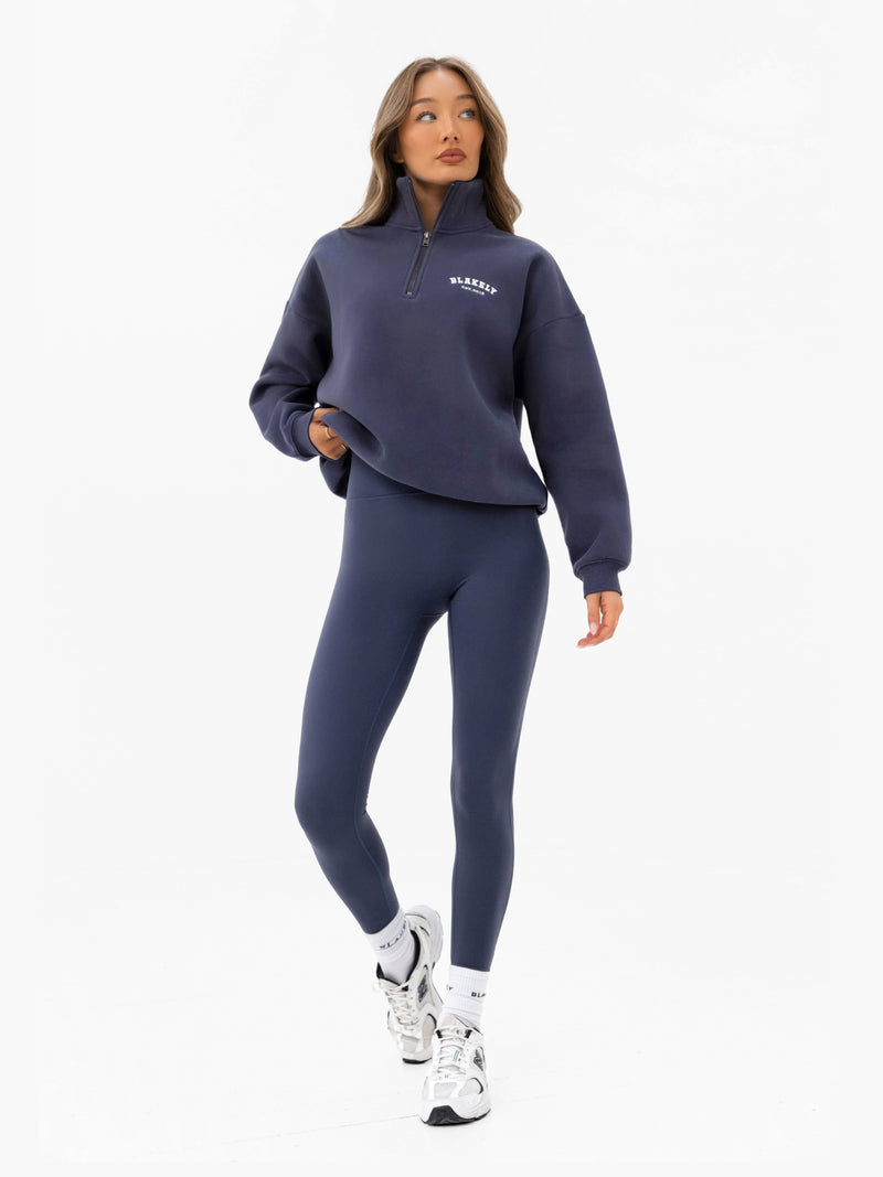 Heritage 1/4 Zip Jumper - True Navy