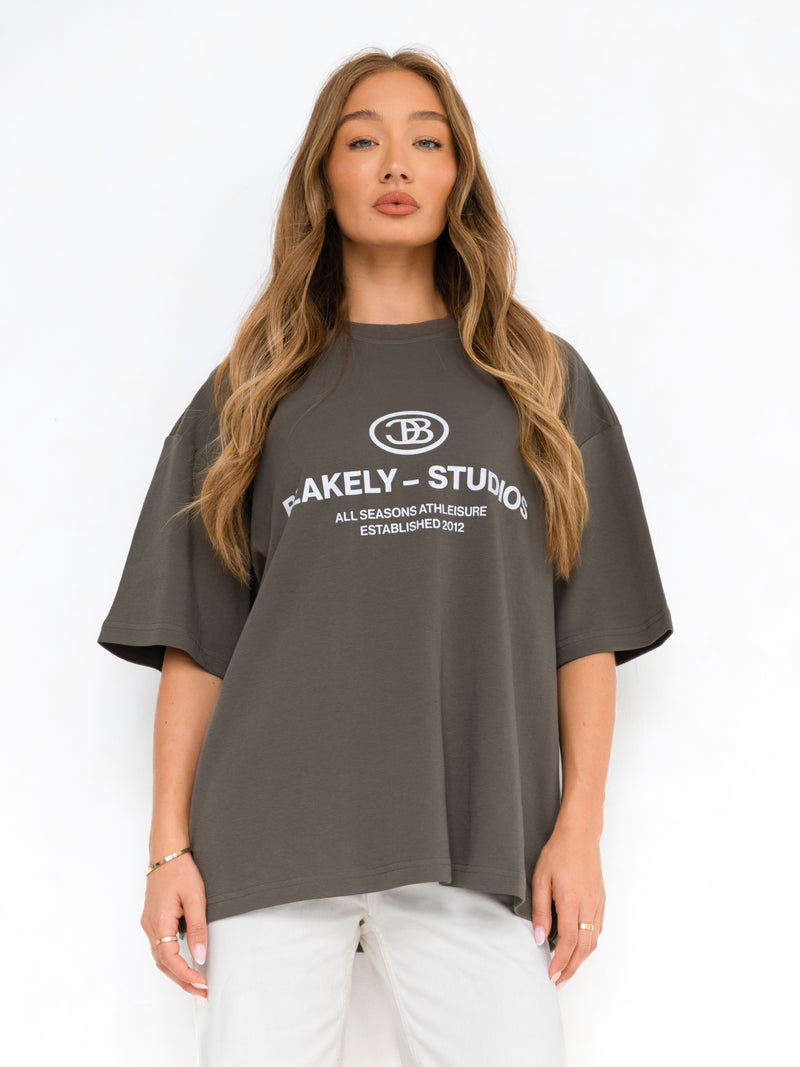 Madison Ultra Oversized T-Shirt - Khakibraun
