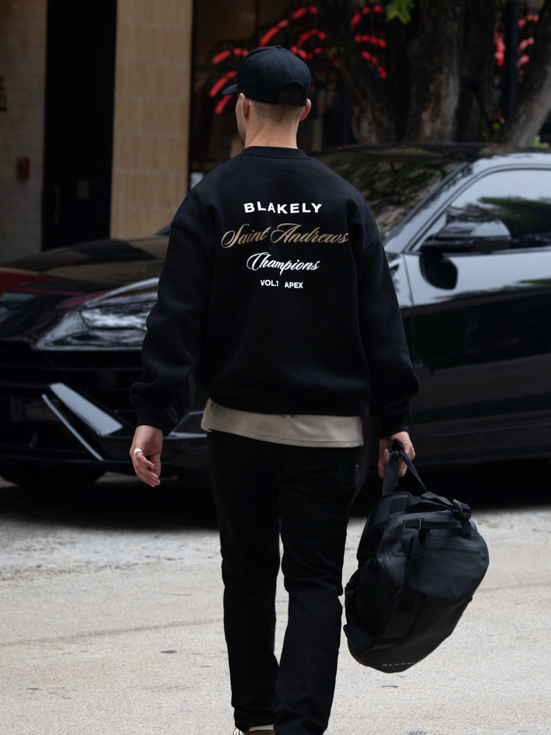 Champions Legacy Relaxed Jumper - Black