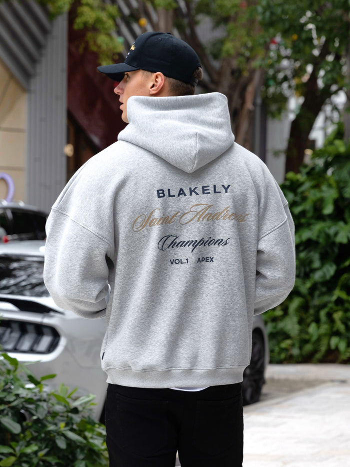 Champions Legacy Relaxed Hoodie - Marl Grey