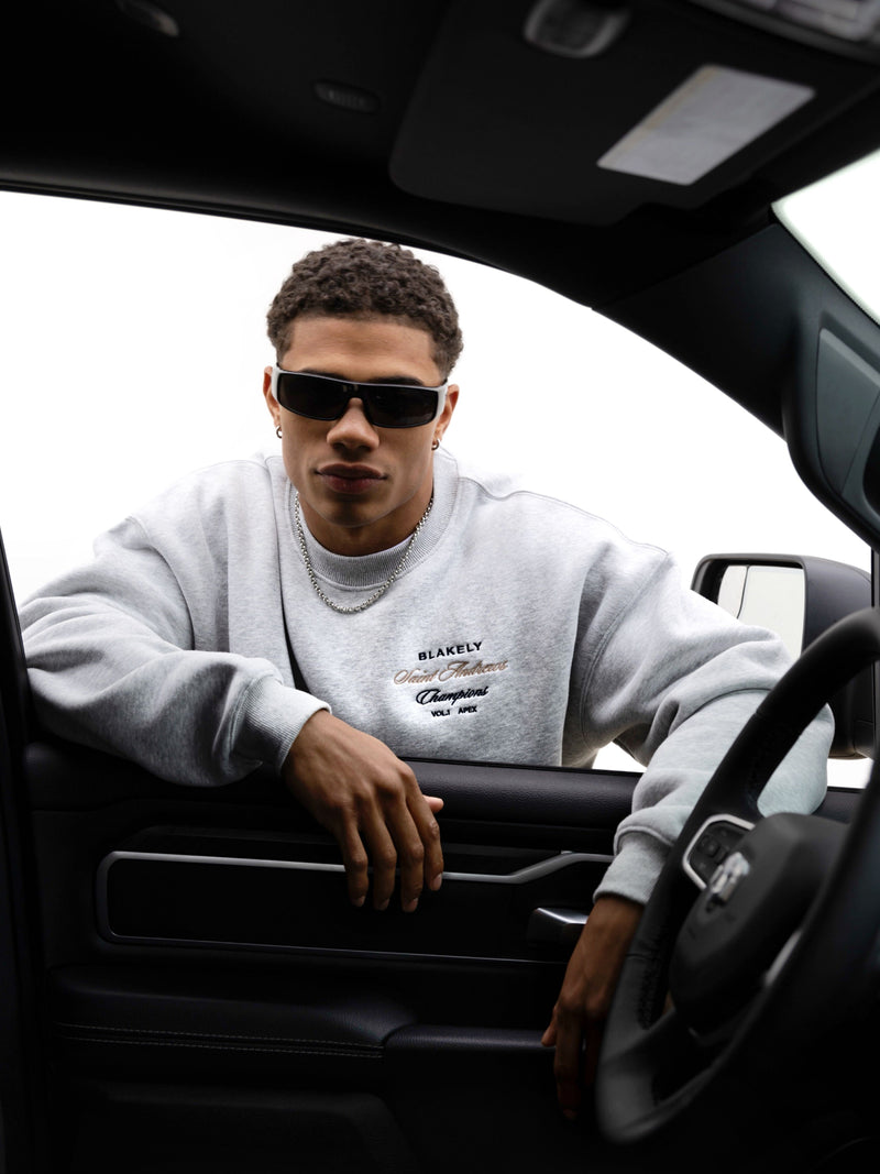Legacy Relaxed Jumper - Marl Grey
