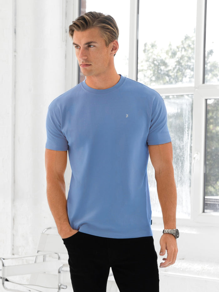 Conrad Relaxed Anchor T-Shirt - Mittelblau