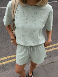 Amina Oversized T-Shirt - Sage