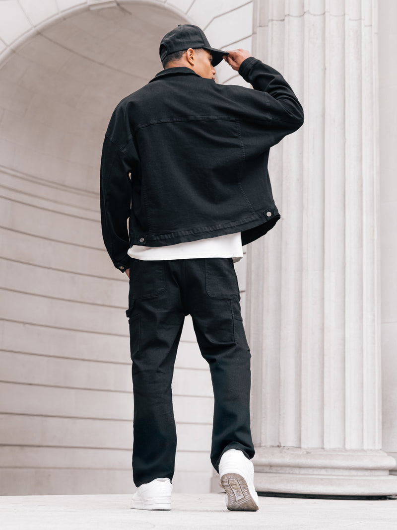 Blakely Denim Trucker Jacket - Black