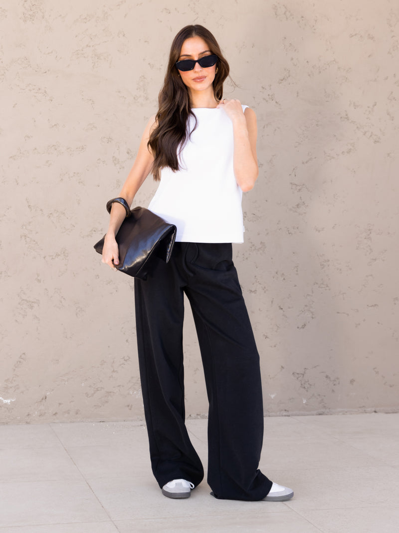 Emmy Wide Leg Trousers - Zwart