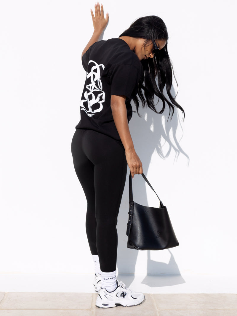 Iris Oversized T-Shirt - Schwarz