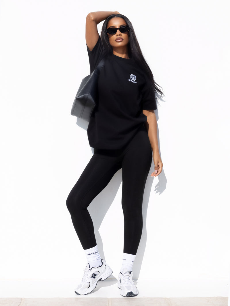 Iris Oversized T-Shirt - Schwarz