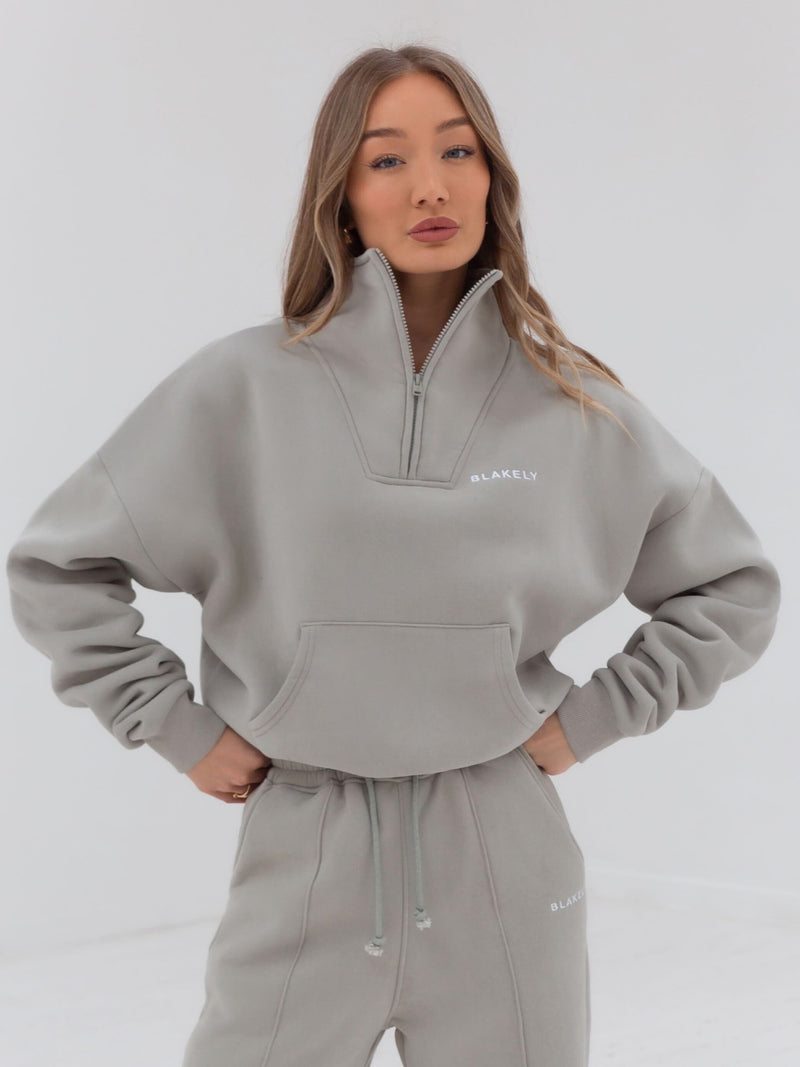 Everyday 1/4 Zip Jumper - Grey