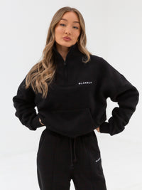 Everyday 1/4 Zip Jumper - Black