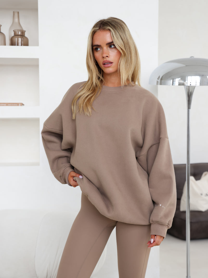 Isabel Oversized Jumper - Sanftes Braun