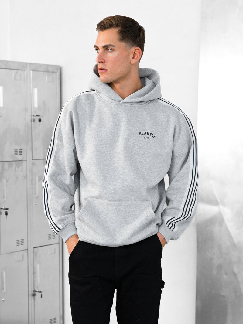 Zayd Relaxed Hoodie - Marl Grey