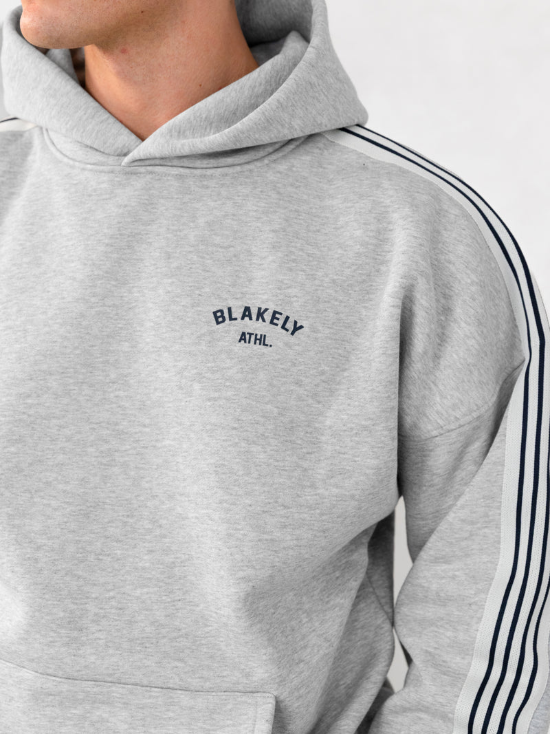 Zayd Relaxed Hoodie - Marl Grey