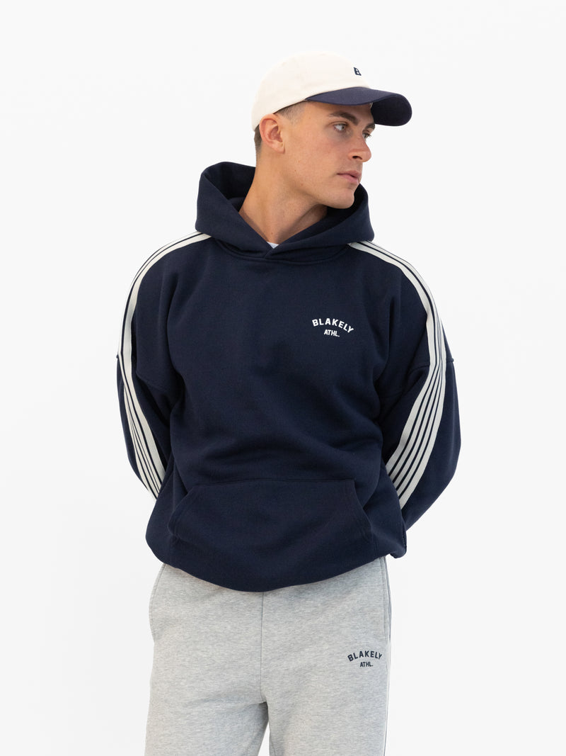 Zayd Relaxed Hoodie - Deep Navy