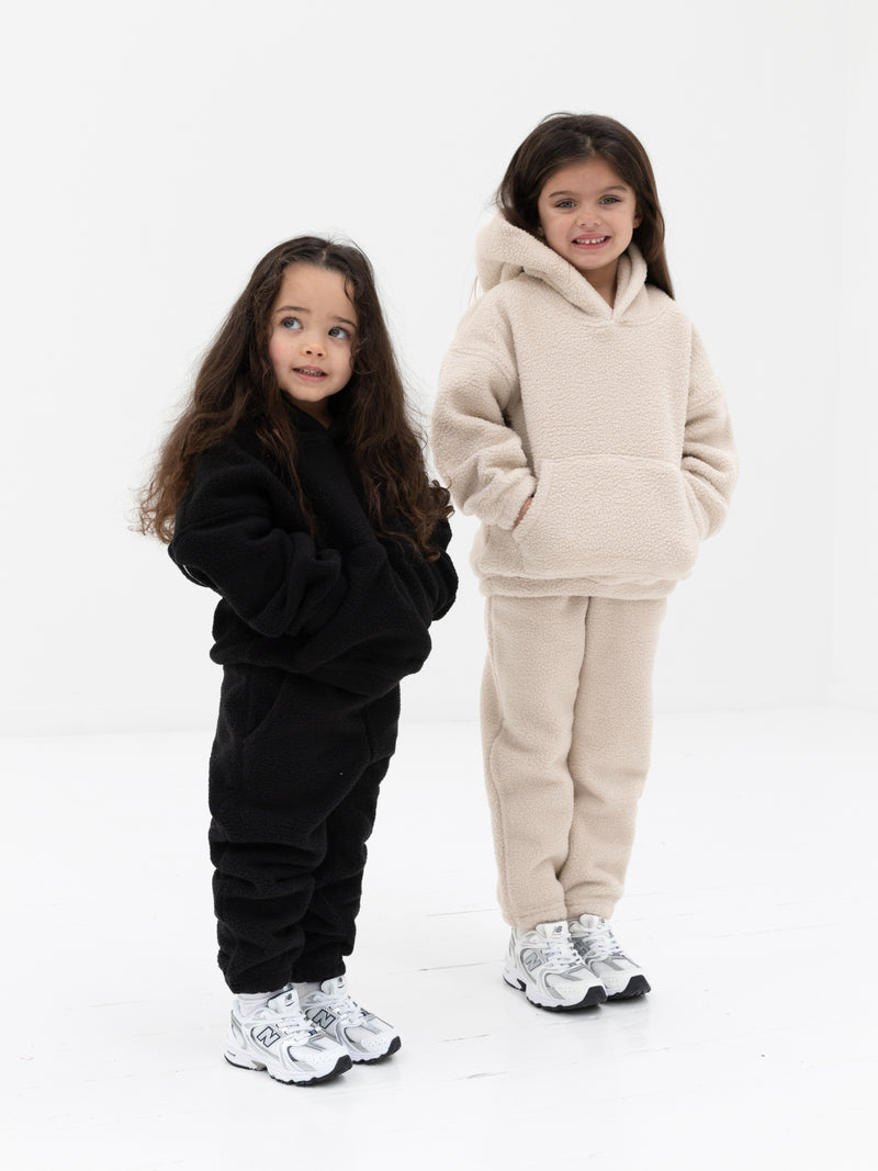 Mini Blakely Borg Sweatpants - Tan