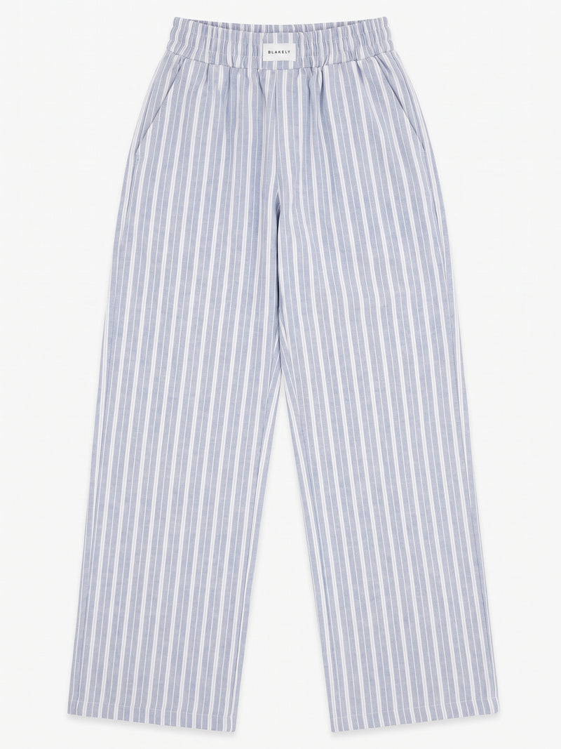 Elena Stripe Shirt - Bleue