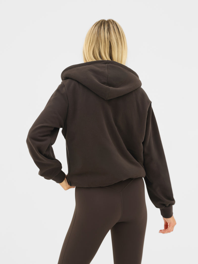 Heritage Full Zip Hoodie - Chocoladebruin