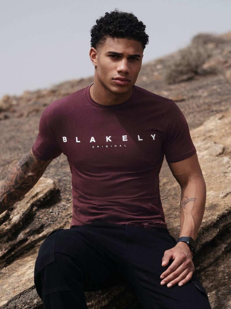 Colton T-Shirt - Burgundy