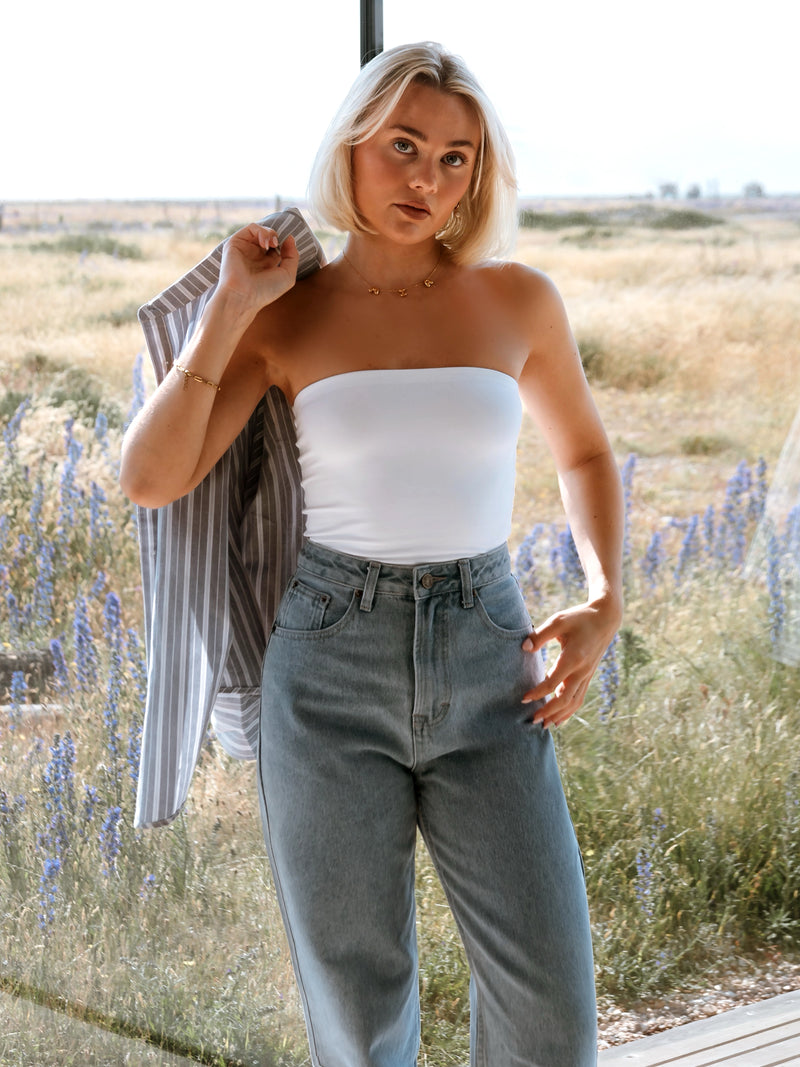 Alessia Bandeau Top - White